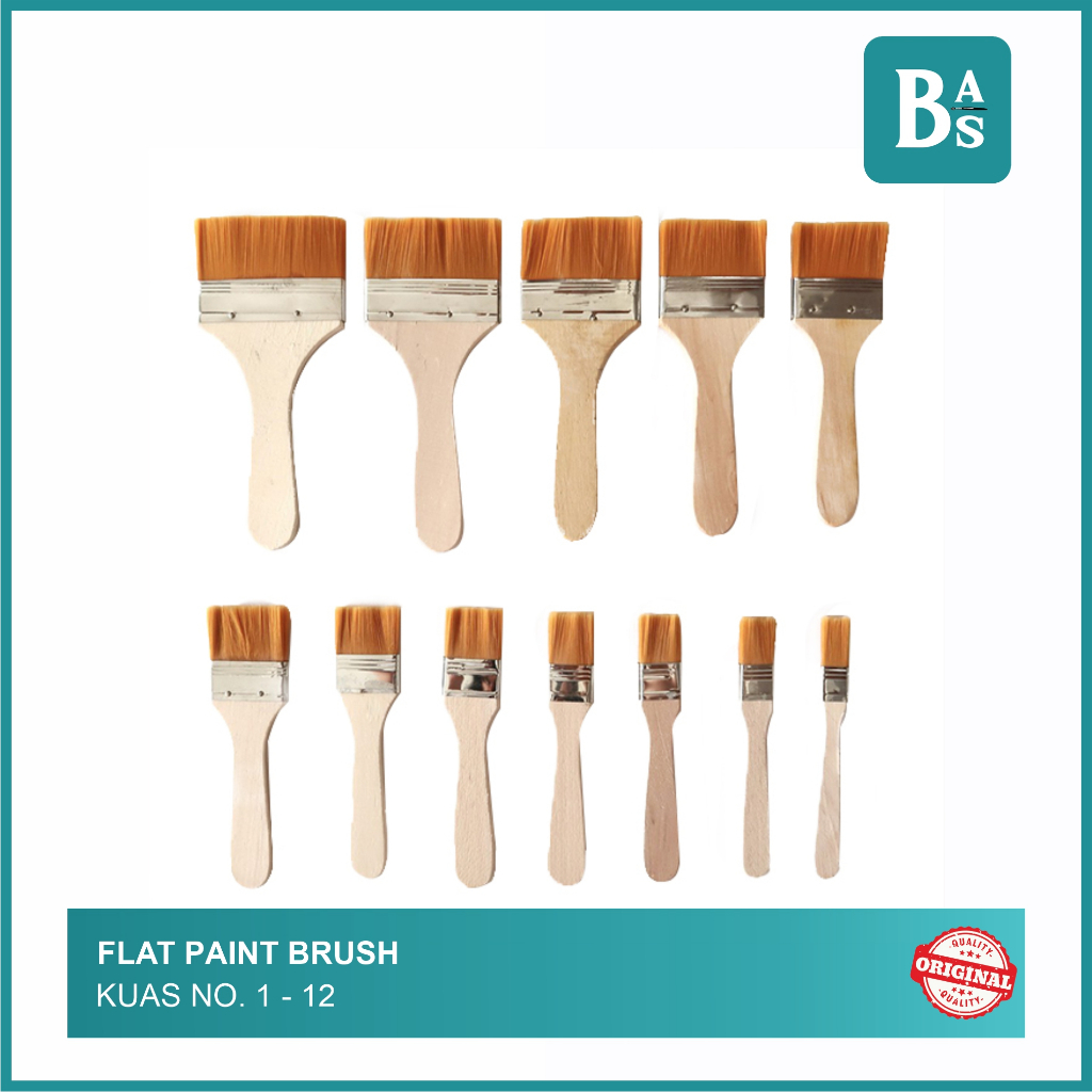 

Kuas Lukis Datar - Paint Brush Flat No.1-12 - Bali Artemedia