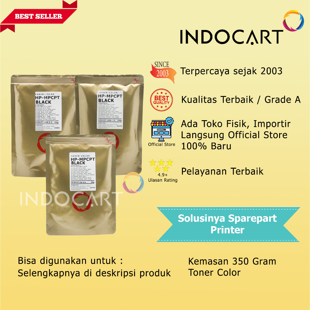 Serbuk Toner Warna MPCPT-CB380A 823A-HP CP6015-350gr-K