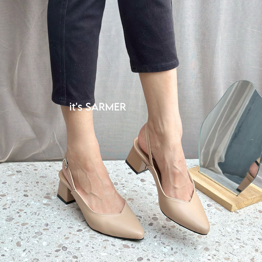 SARMER - ALIYA HEELS NUDE