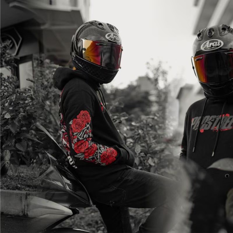 Jumper Pria Raching Sunmori - Hoodie PROSTREET Police Line - Sweater Balack Edition Termurah ( Pria&amp;Wanita )