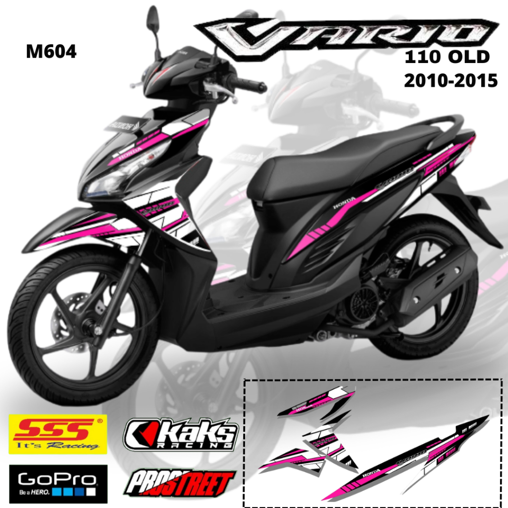 Lis Stiker Striping Honda Vario OLD 110 M604 List Sticker Aksesoris Variasi Modifikasi Semi Full Bod