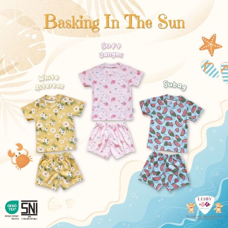 LIBBY - SETELAN PENDEK OBLONG BASKING IN THE SUN - SETELAN PENDEK ANAK - BAJU ANAK