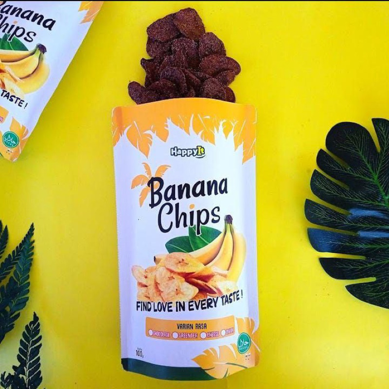 

Banana Chips Chocolate 50 gr / 100 gr (kripik pisang cita rasa millenial)