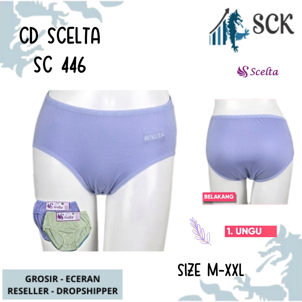 [ISI 3] Celana Dalam SCELTA 446 Halus / CD Ukuran M-XXL Bahan Katun / Pakaian Dalam Wanita