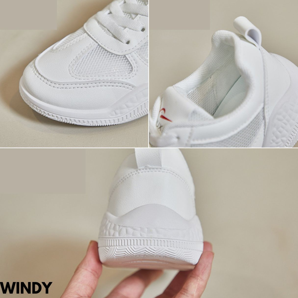 FINDME 36-40 WINDY SEPATU SNEAKERS WANITA BERTALI KEKINIAN CLASSIC BAHAN PU IMPORT