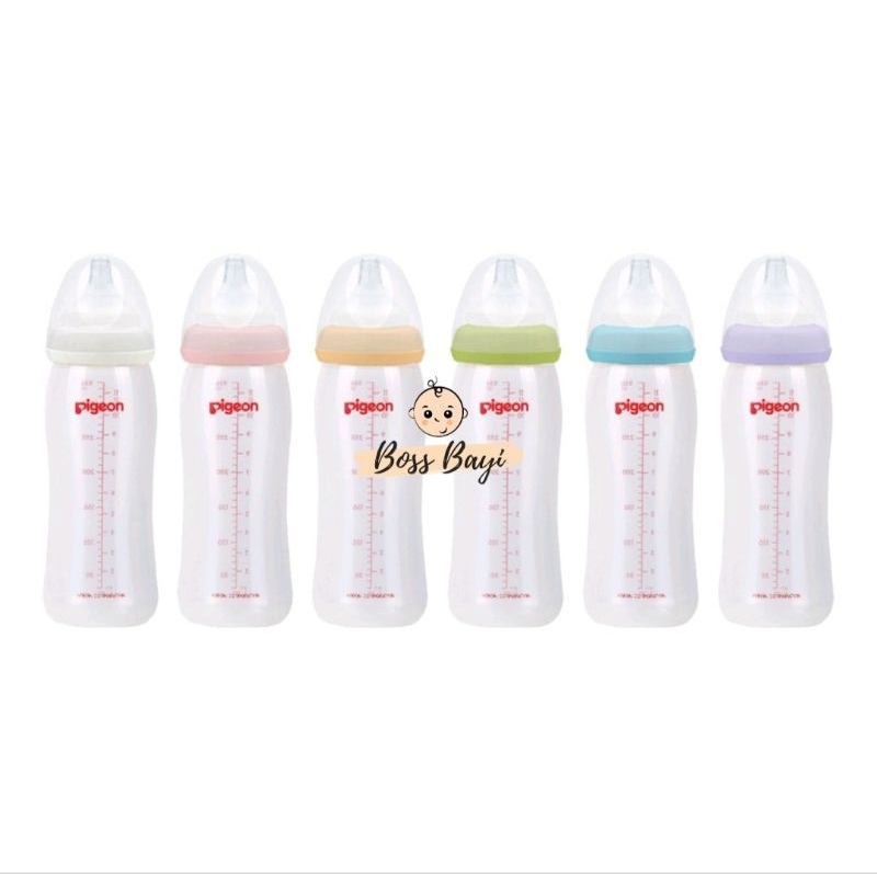 PIGEON Botol Dot Bayi Soft Touch Peristaltic Plus Wide Neck