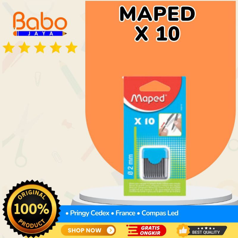 

BABO JAYA Maped Compass Leads 2mm / Isi Jangka Maped .