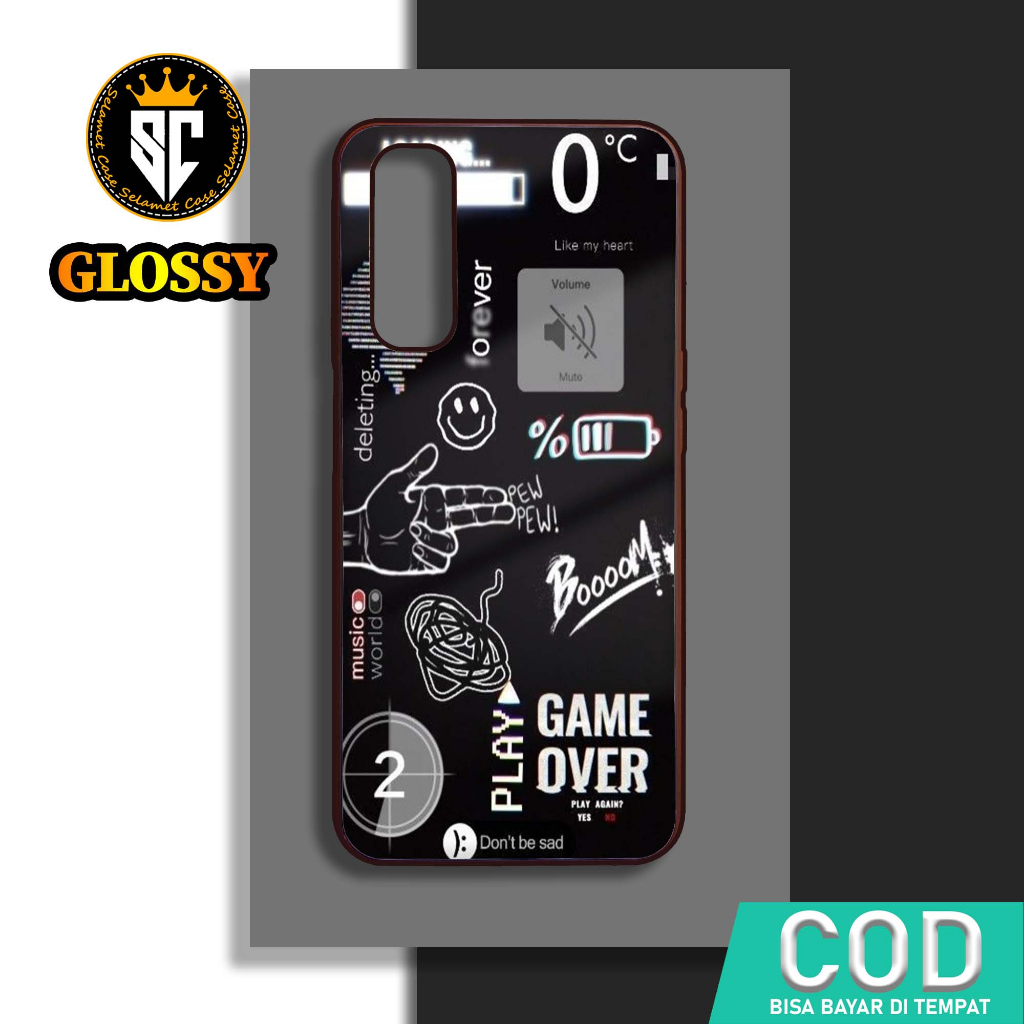 Case Realme 7 [ STIKER ] Casing model 2D glossy - Pelindung hp Terbaru Paling Laris