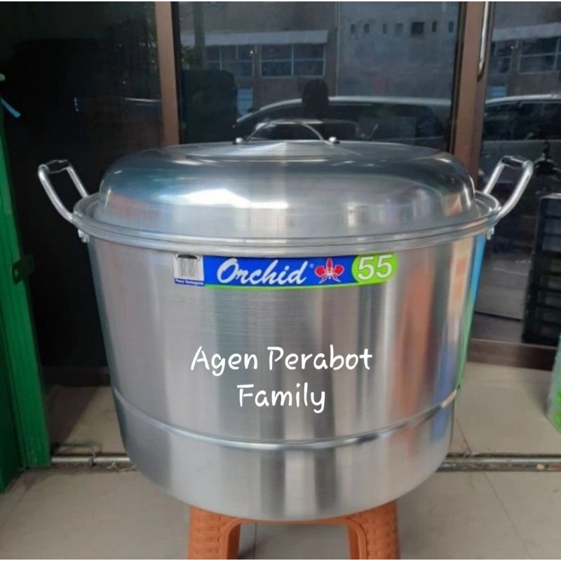 Panci Serbaguna 55 cm ORCHID / Dandang Steamer Langseng Panci Nasi 55cm