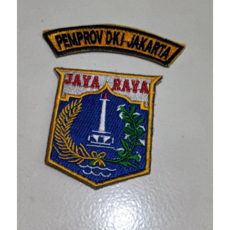 Bordir Pemprov DKI Jakarta Badge Pemprov DKI Jakarta
