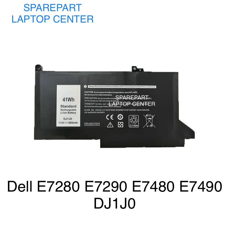 Baterai DELL Latitude E7280 E7480 E7290 E7380 E7390 E7490 DJ1J0 PGFX4