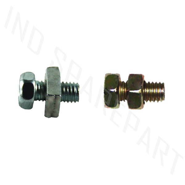 Baut Baud Mur Kotak Bolt Accu Aki Acu Bulat Bulet M5 x 10 mm 5 x 10 5 x 10mm 5x10 Universal Kering Basah untuk Semua Jenis Motor