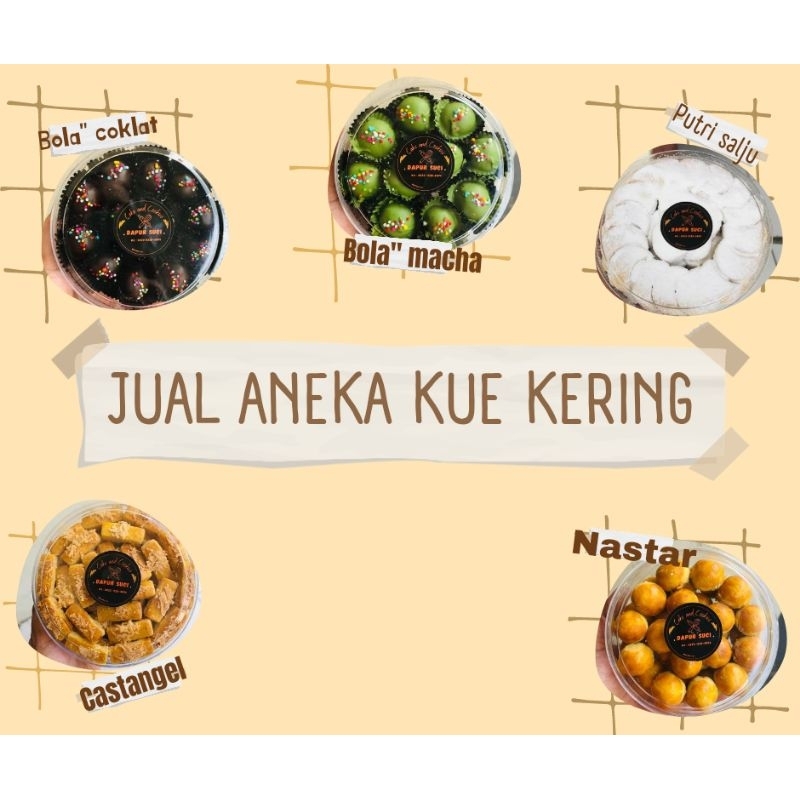 

Paket kue kering enak 5 toples