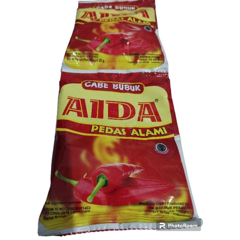 

bubuk cabe cabai AIDA 25gr