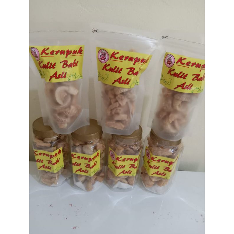 

kerupuk kulit babi asli