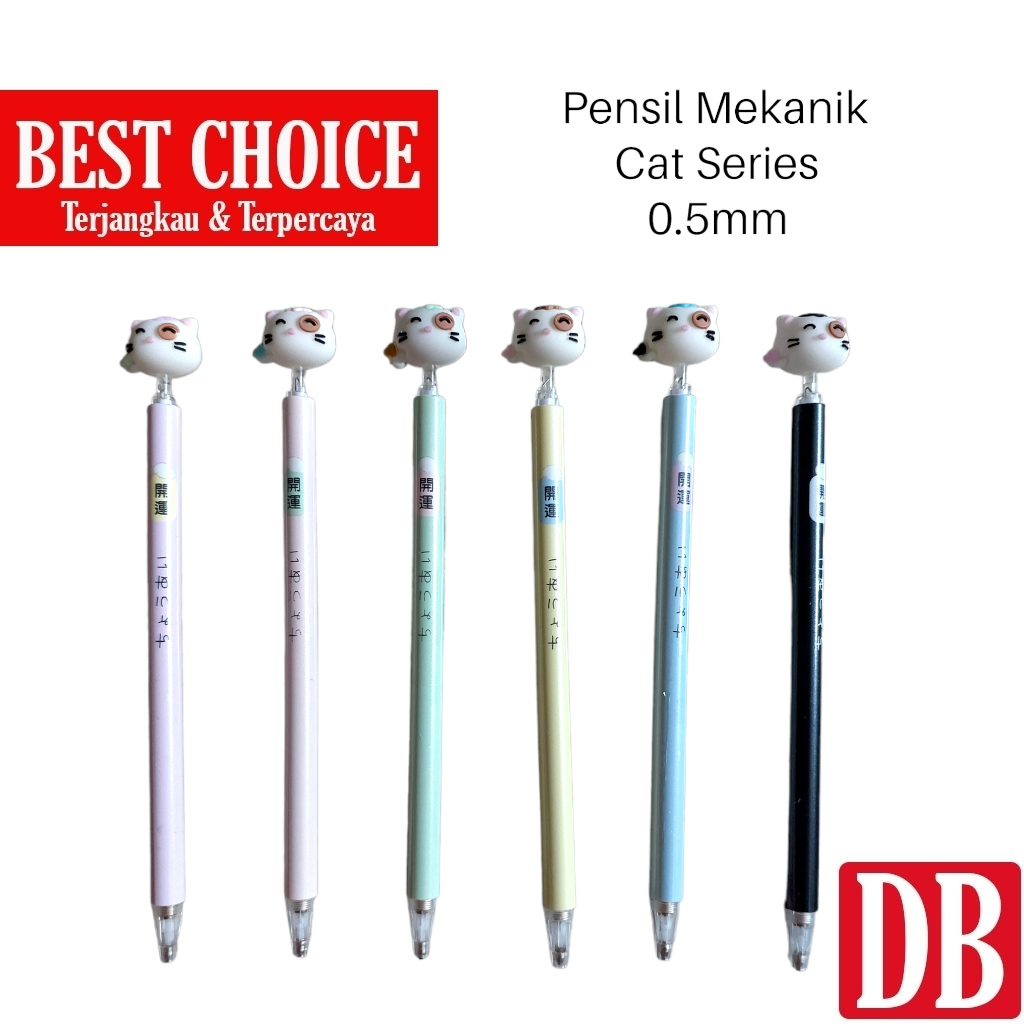 

Pensil Mekanik / Mechanical Pencil Fancy Lucu Kucing TY-1804 0.5mm