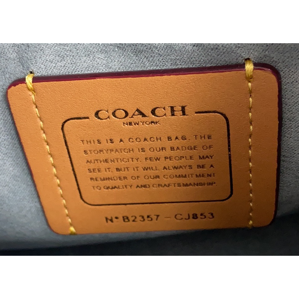 Coach Original CJ853 VChambray Chambray Youth Butot Bag TOTE22 Small Crossbody Bag Handbag Shoulder Bag  ttb 853