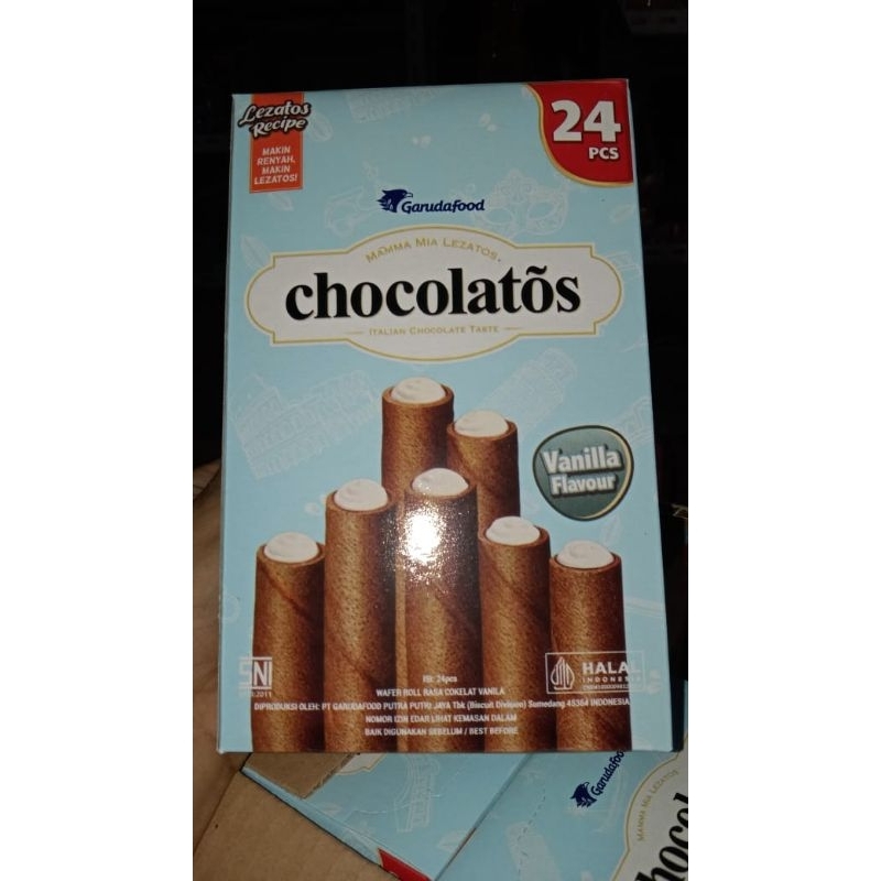 

Chocolatos Vanila Flavor 1 kotak isi 24 pcs