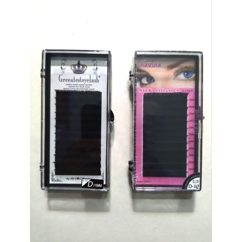 BULU MATA NAVINA 015D DAN GRAFTING EYELASH 010D