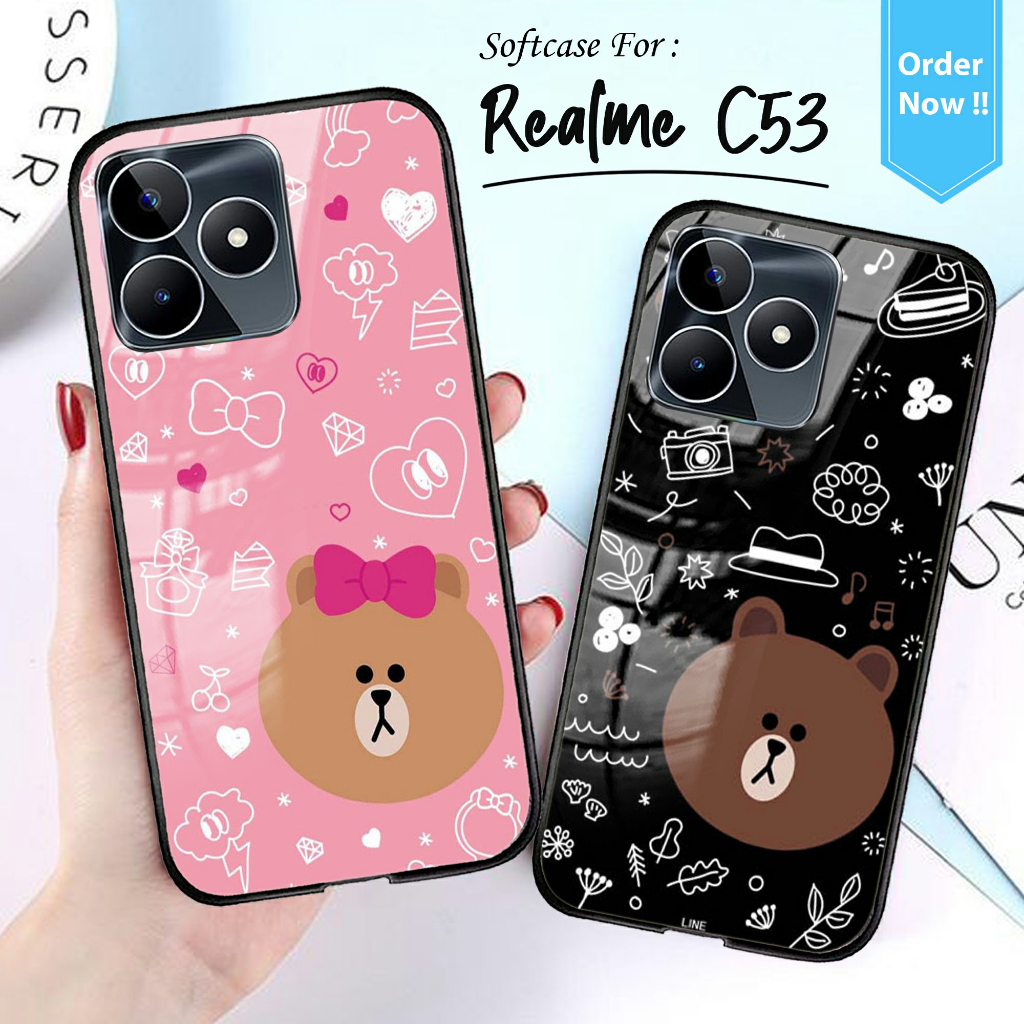 Softcase REALME C53 - Softcase Glass Realme C53 [209H] - Casing Realme C53 Terbaru - Case Realme C53