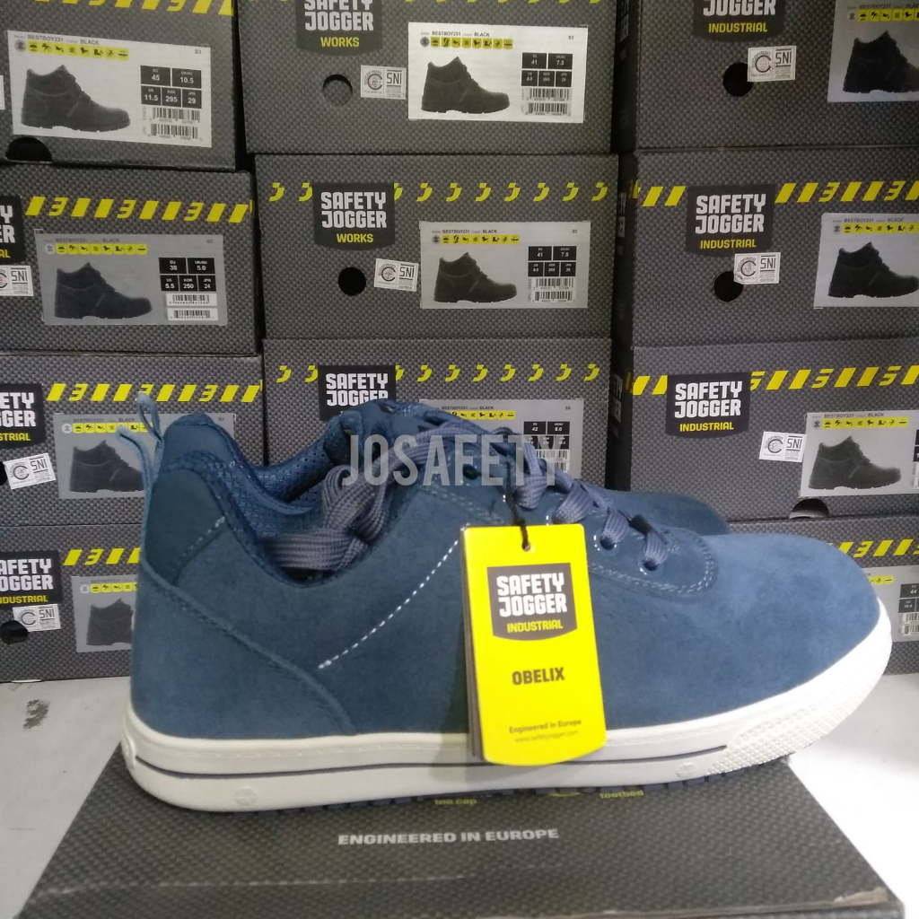 Sepatu Safety Jogger OBELIX Navy and Black