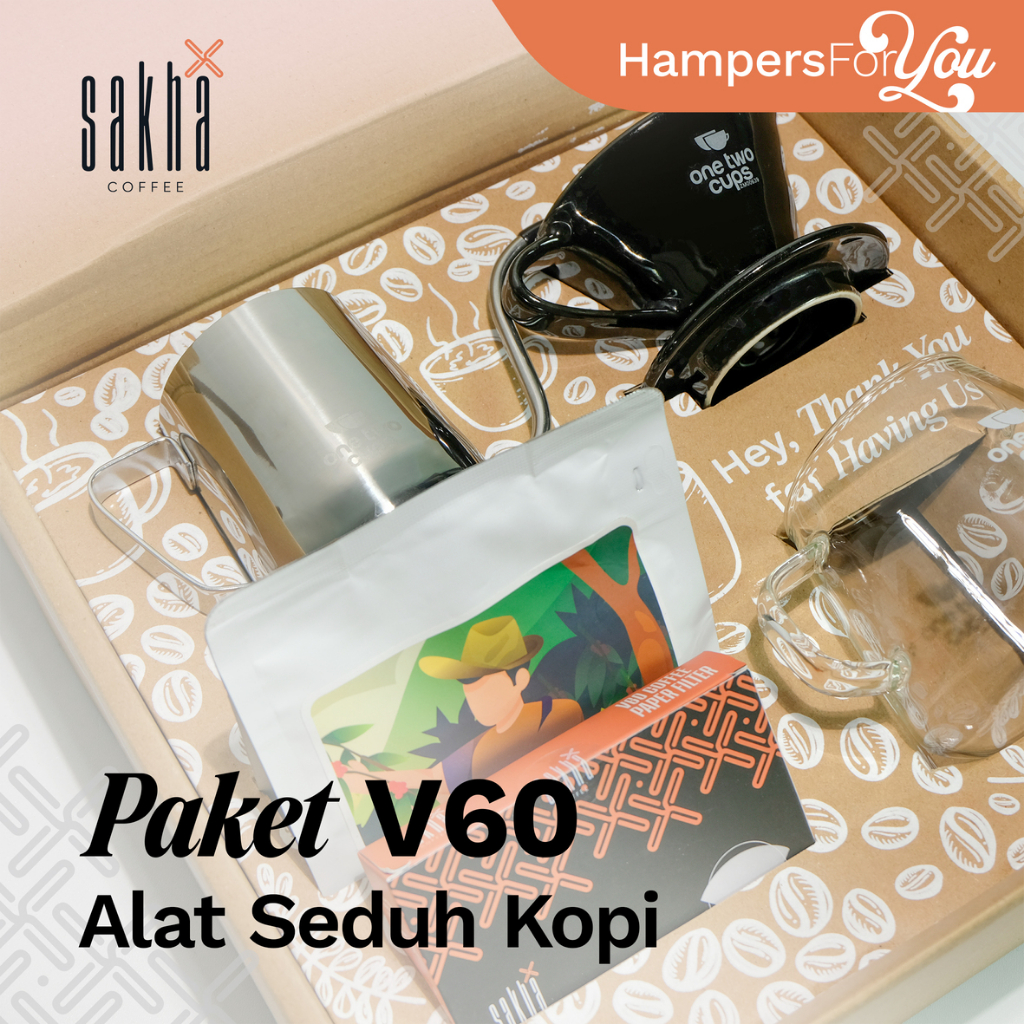 

Paket Hemat Kopi V60 Alat Seduh Coffee Manual Brew Set Siap Seduh