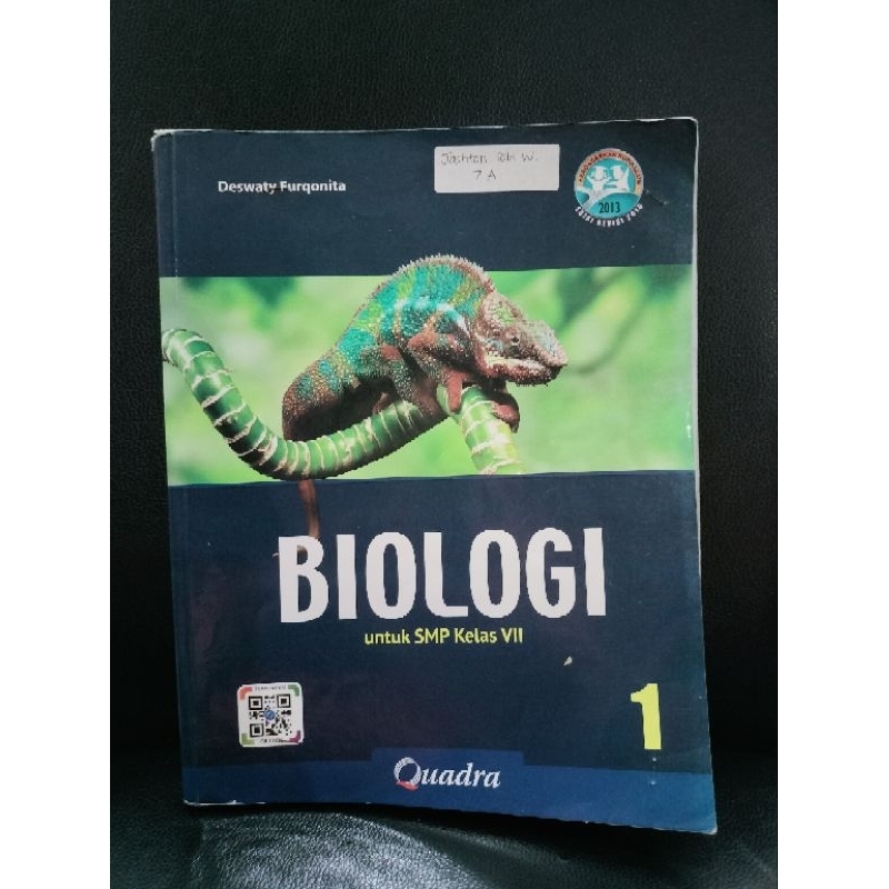 Buku biologi 1 SMP kelas 7 Quadra