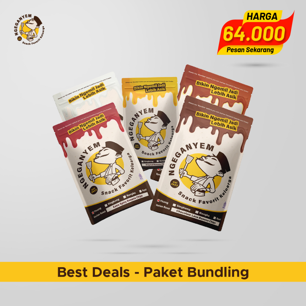 

Paket Bundling - Keripik Pisang [5pcs]