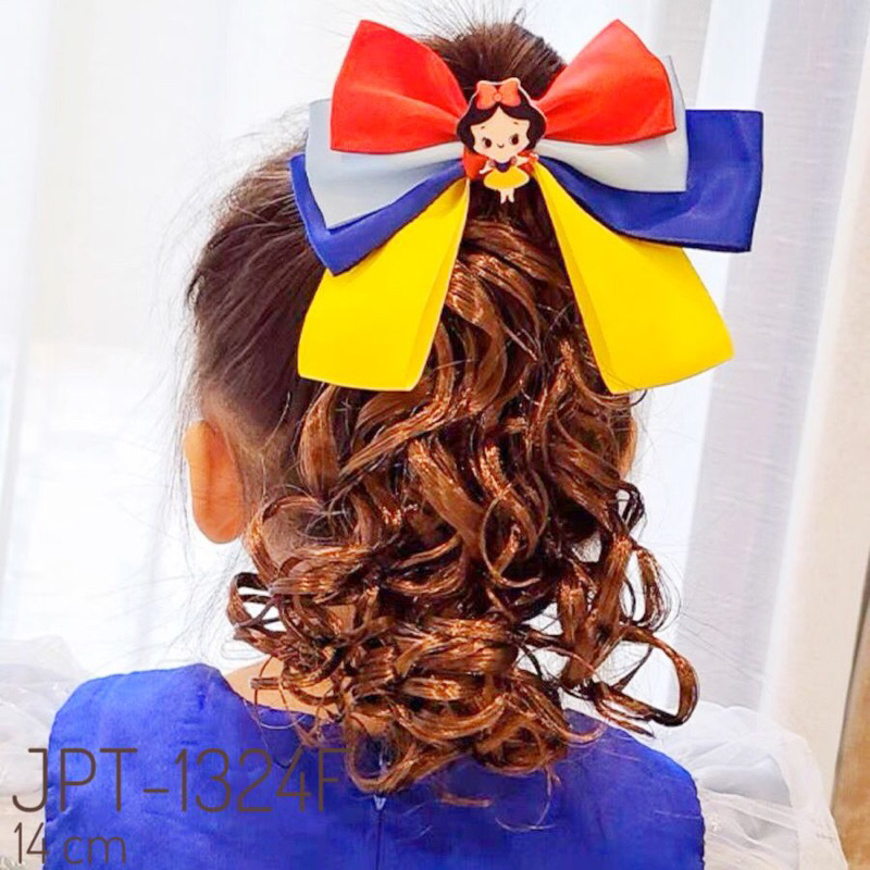 SHARON - Jepit Rambut Anak Pita Rambut Snow White Jepit Pita Panjang Aksesoris Rambut Anak