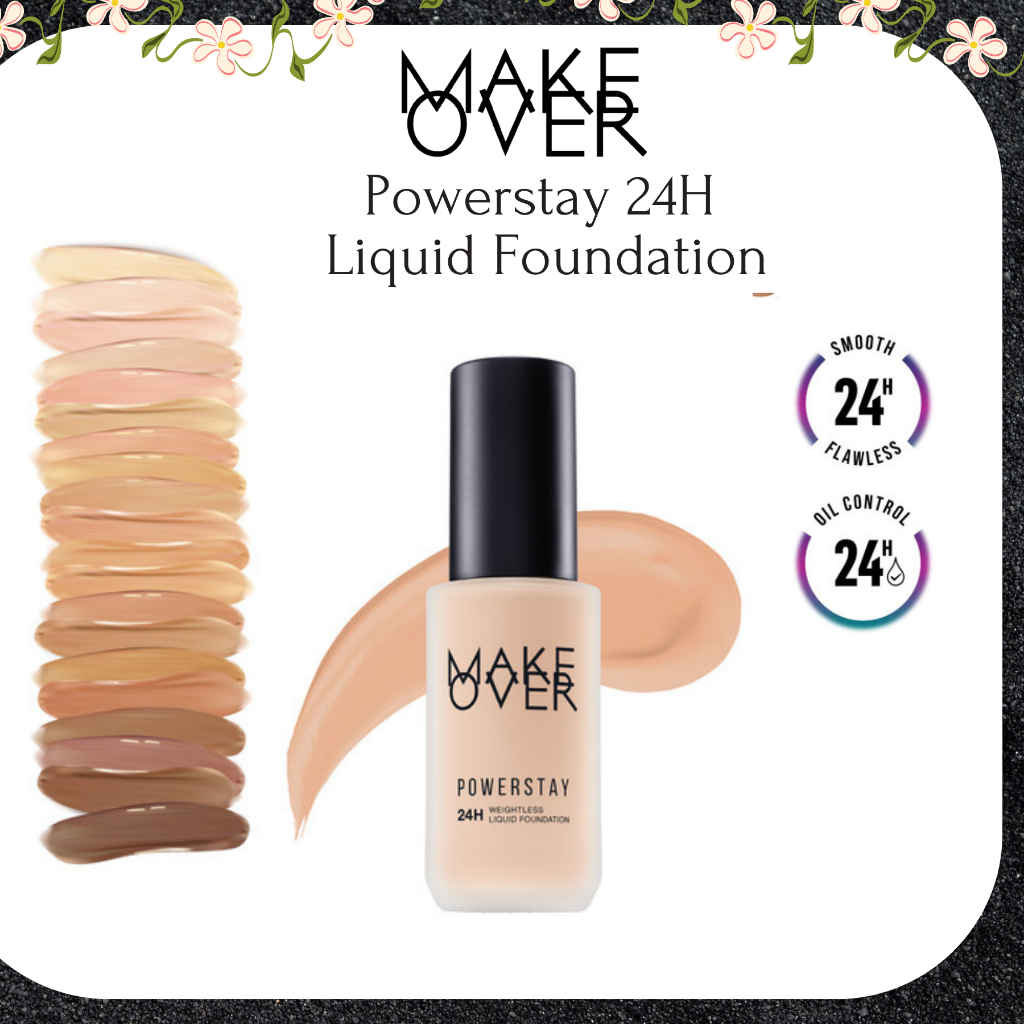 Make Over Powerstay 24H Weightless Liquid Foundation 40ml | Oil Control Foundation