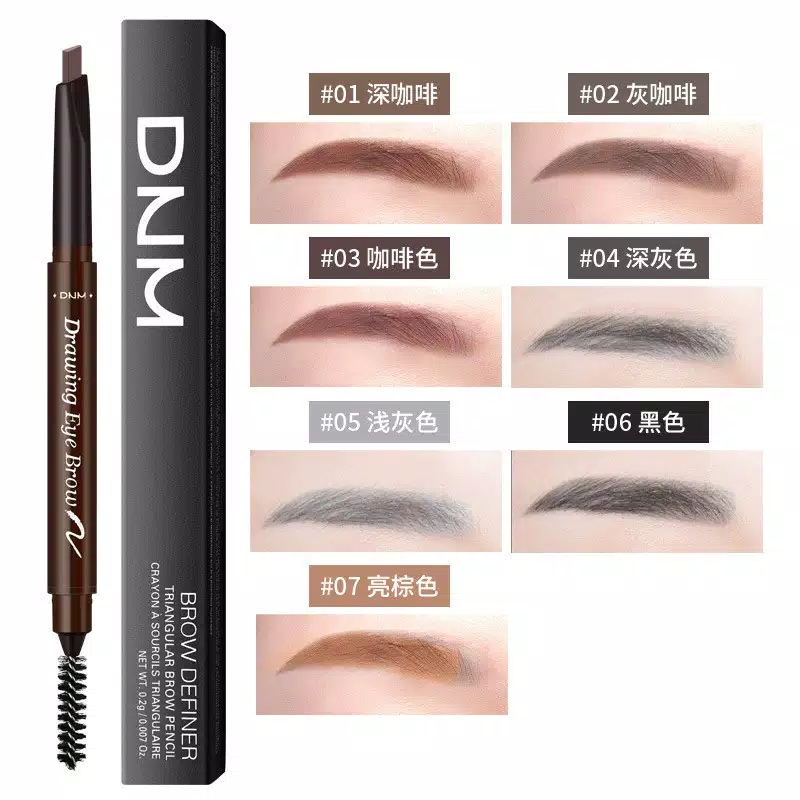 DNM Eyebrow Brow Definer Pensil Alis Hitam Tahan Lama Waterproof Longlasting
