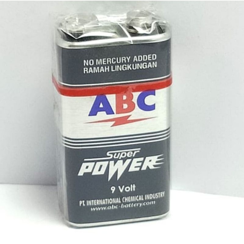 Batu Baterai ABC 9 Volt Kotak 9 v 9v Super Power