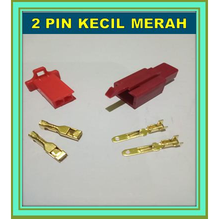 SOCKET 2 PIN SKUN KECIL / SOKET KABEL 2 PIN SKUN KECIL /KONEKTOR KABEL