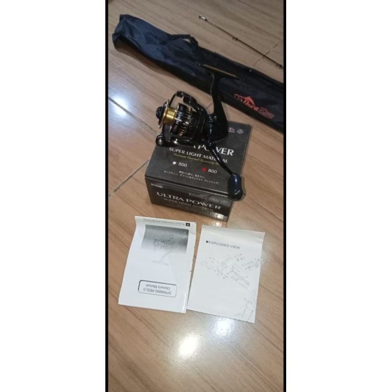 Reel Ryobi dan Joran duraking natuna