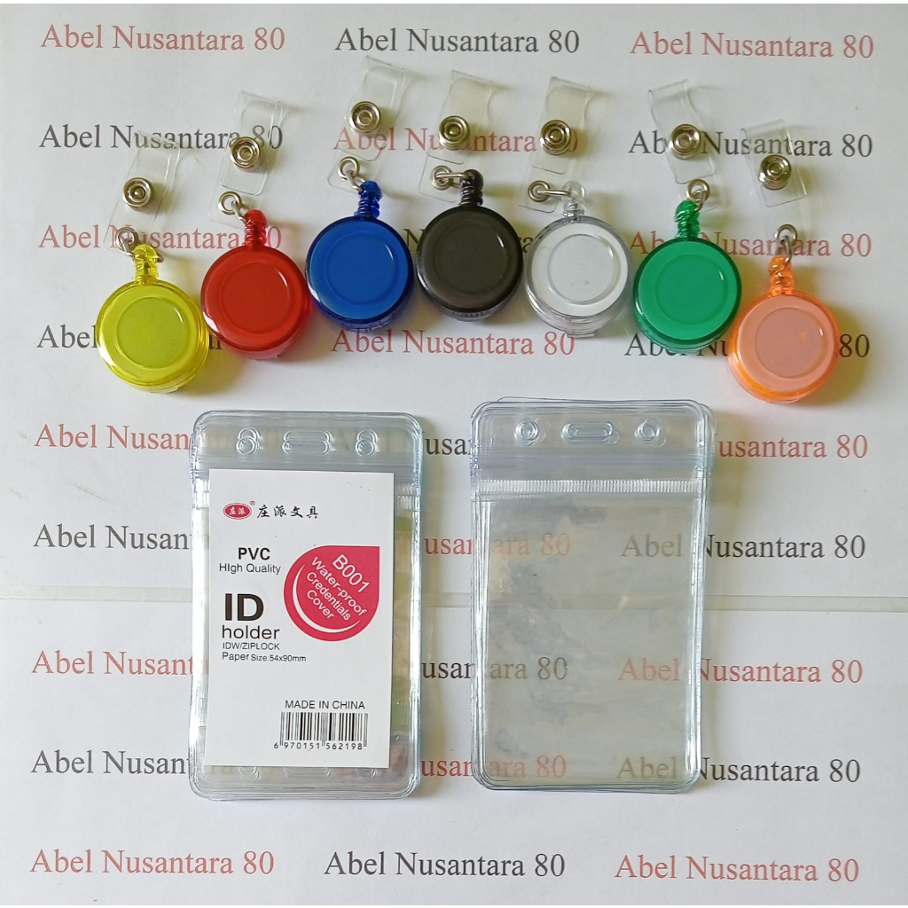 

Paket ID Card Zipper 6,5x9CM + Yoyo ID Card Transparant Isi (10 Paket)