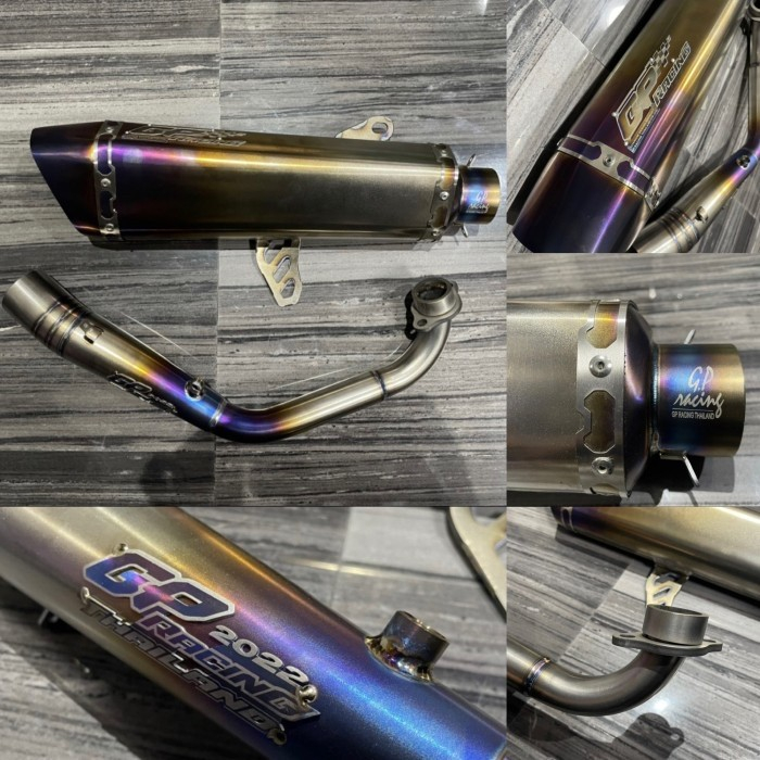 Knalpot Racing Xmax GP Racing GP RACING Titanium Good Quality