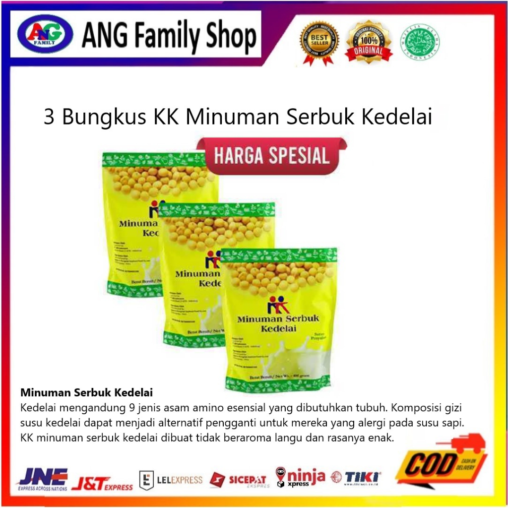 

Minuman Serbuk Kedelai (Soyabean) Minuman alami berkualitas tinggi ini terbuat dari kacang kedelai bermutu tinggi