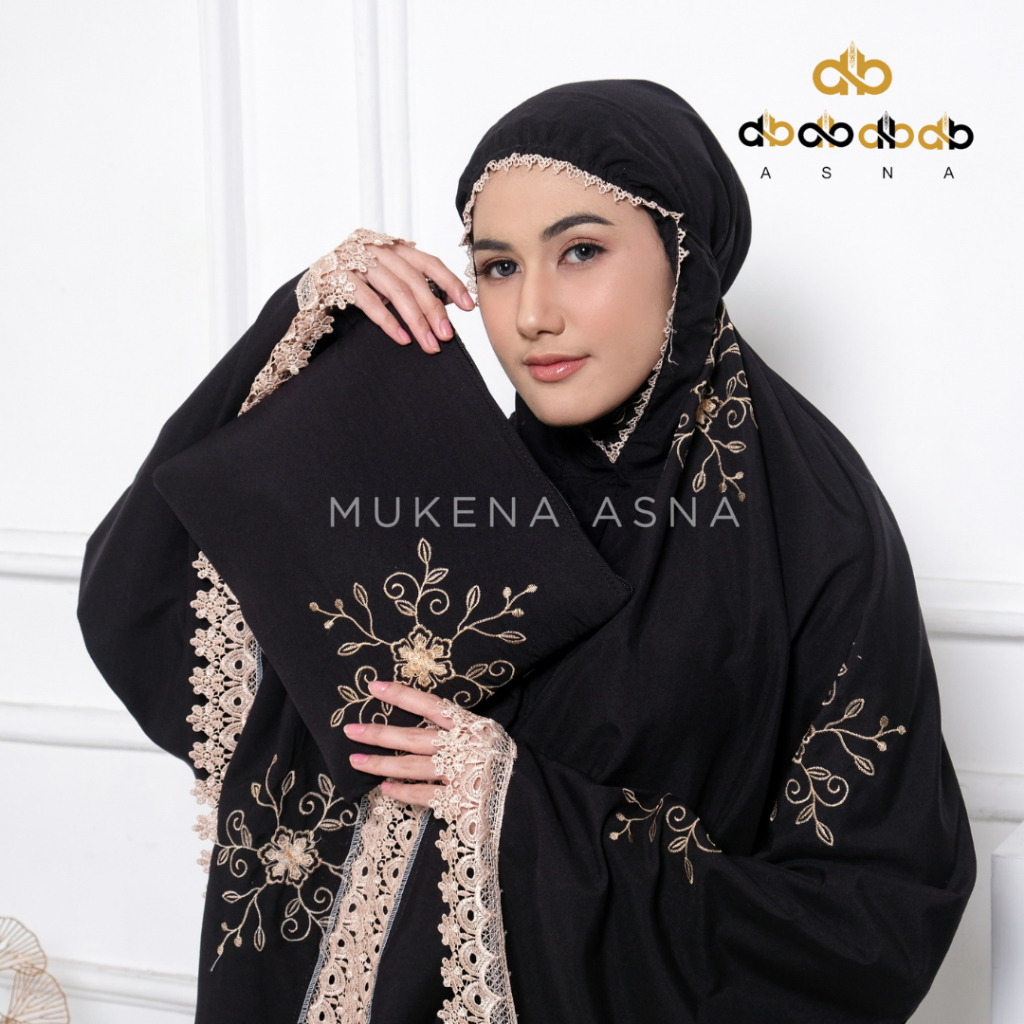 ASNA-Mukena Mukenah Dewasa Premium Bordir Mewah Mafaza