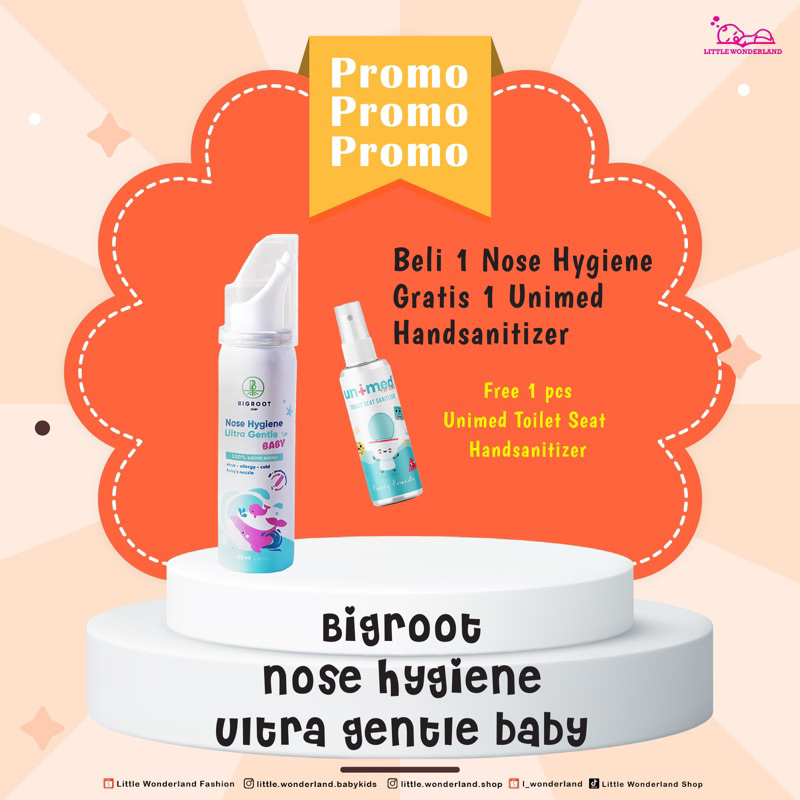 Bigroot Nose Hygiene Ultra Gentle Baby Promo free handsanitizer 50ml stok terbatas