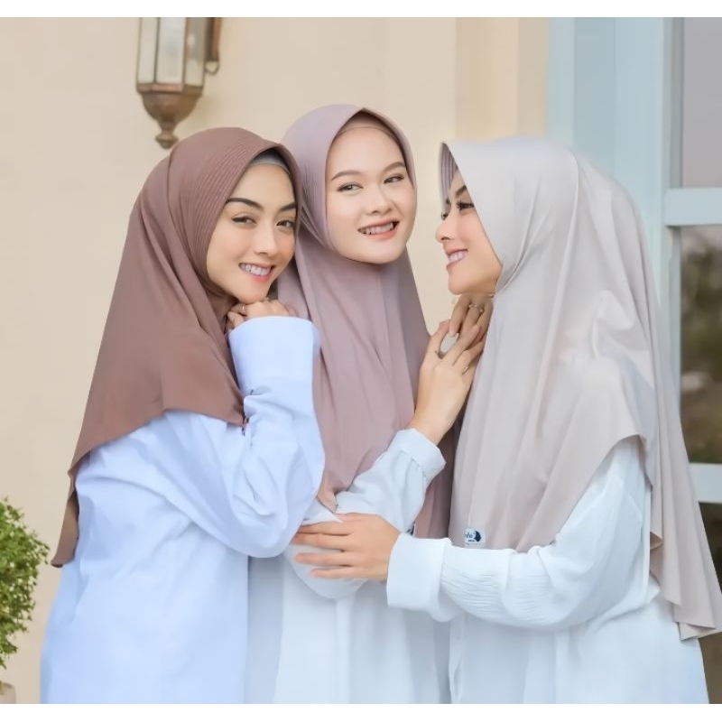 Dhinda Hijab Daily Bergo Size L Jumbo