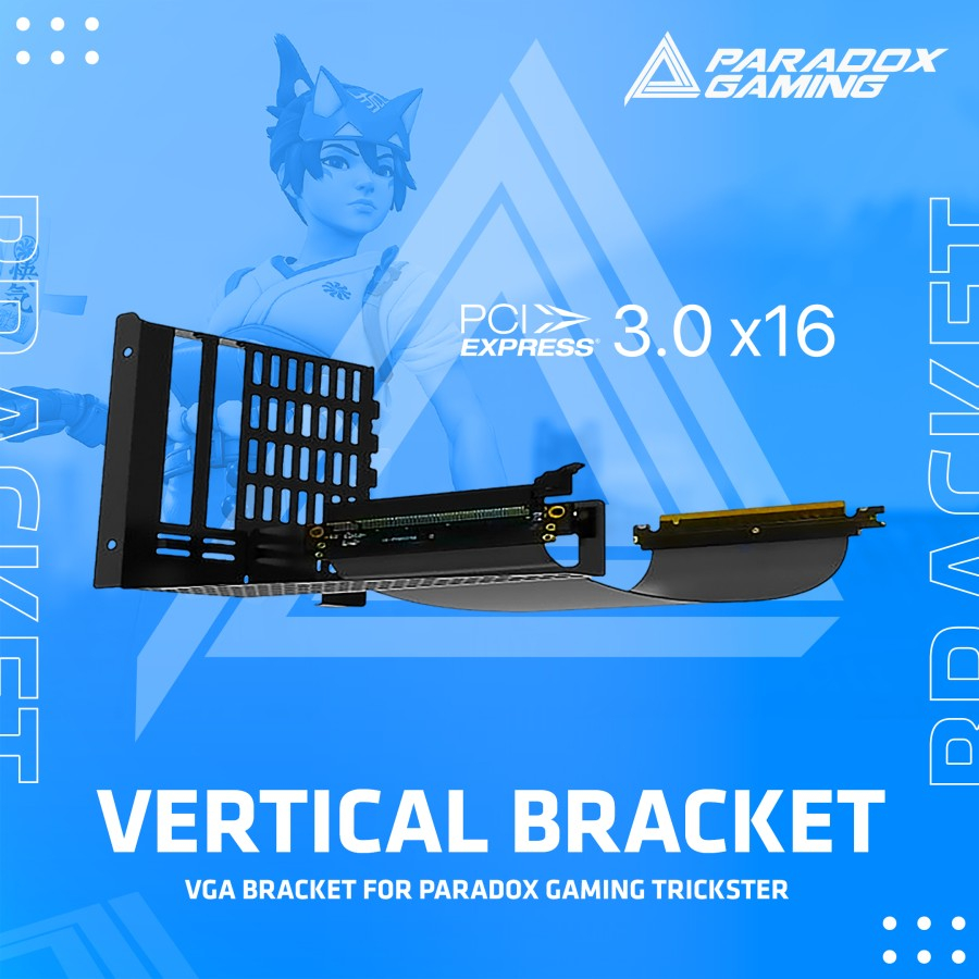 VERTICAL VGA CARD BRACKET FOR PARADOX GAMING TRICKSTER