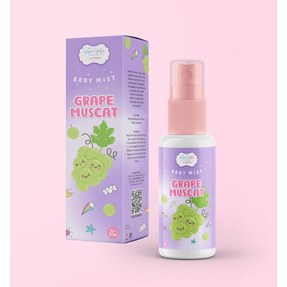 ✿ELYSABETHME✿ Chingu body mist dessert series pewangi badan 60ml pewangi badan spray parfume