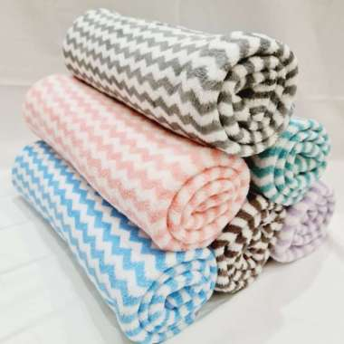 &lt; M.A &gt; HANDUK MANDI DEWASA 70 X 140 CM TOWEL / HANDUK MANDI ZIG - ZAG UKURAN STANDAR DEWASA