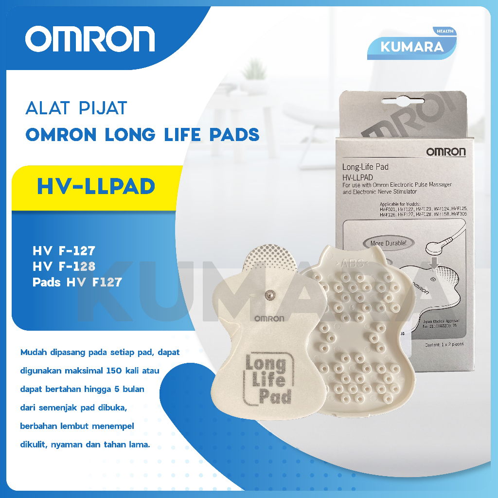 OMRON - Pad Tens Long Life Omron HV F-127/HV F-128 Pads HV F127 / Pads Alat Pijat Omron