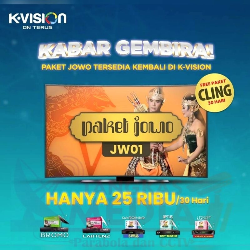 Paket K-VISION JOWO (JW01) JAWA KVISION