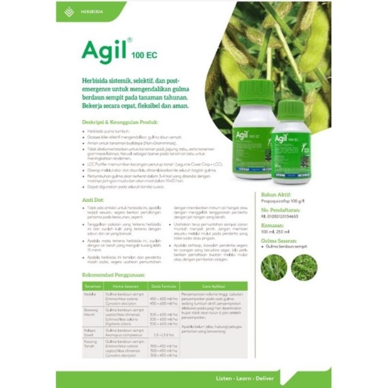 Herbisida Sistemik Agil 100EC Dari Royal Agro ISI 100ML