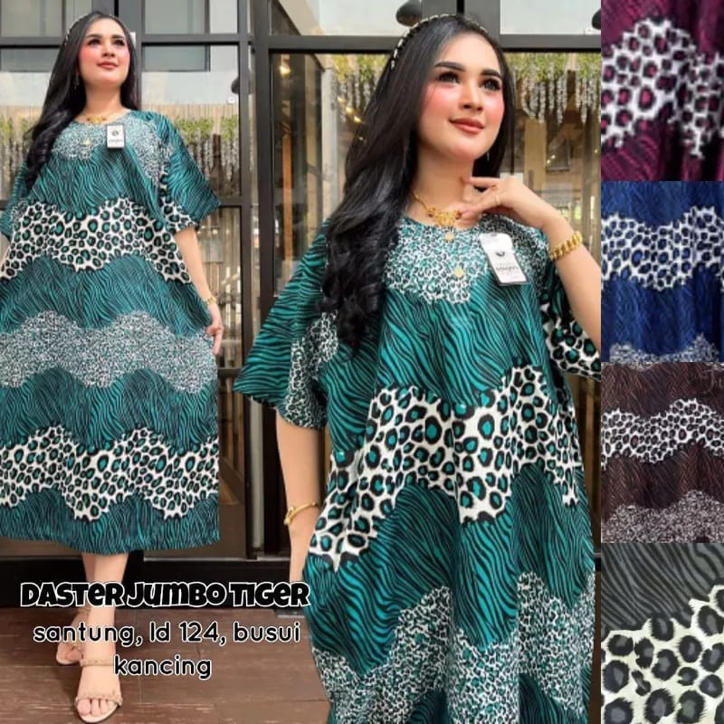 DASTER JUMBO TIGER LD 125 - 130 / PJ 115 BUSUI BUMIL DADA KANCING BAHAN SANTUNG RAYON BERKUALITAS.