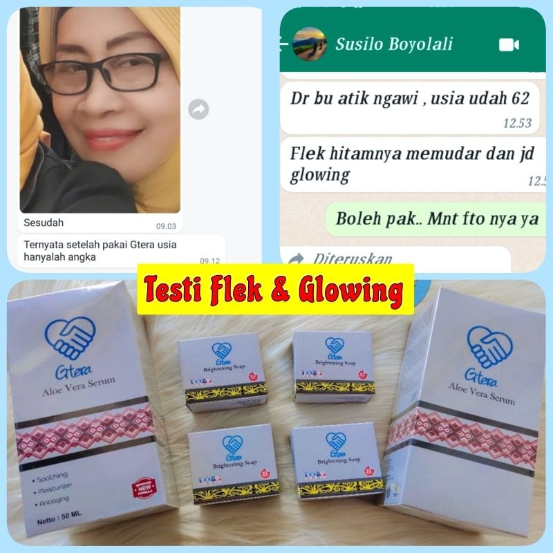Serum GTERA jamin original BPOM TERMURAH penghilang kerutan keriput flek hitam awet muda isi 4 pcs