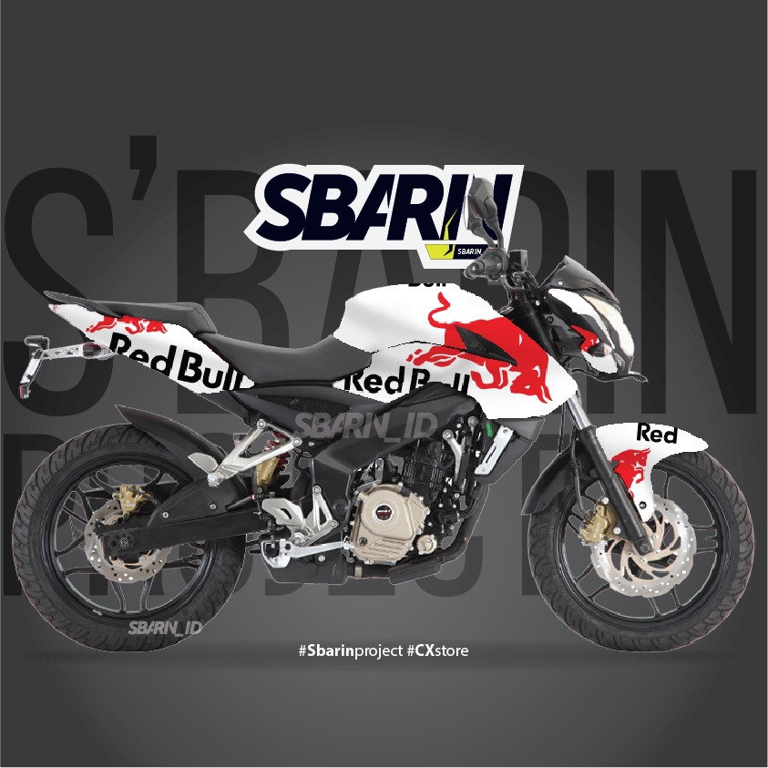 Decal Bajaj Pulsar 200NS - Redbull I Sbarin Project