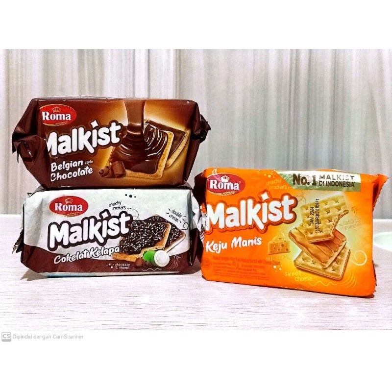 

Roma MALKIST 90g isi 5 keping | Malkist Belgian Chocolate | Malkist Abon | Malkist Cokelat Kelapa | Malkist Sweet | Malkist Keju Manis | Malkist Ori